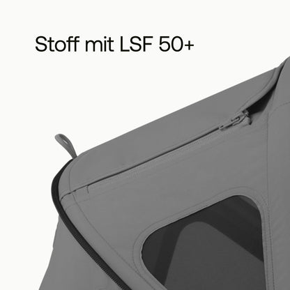 Bugaboo Dragonfly Sonnendach mit Lüftungsfenstern, ausziehbar für zusätzlichen und optimalen Sonnenschutz, wasserabweisend, Deep Indigo