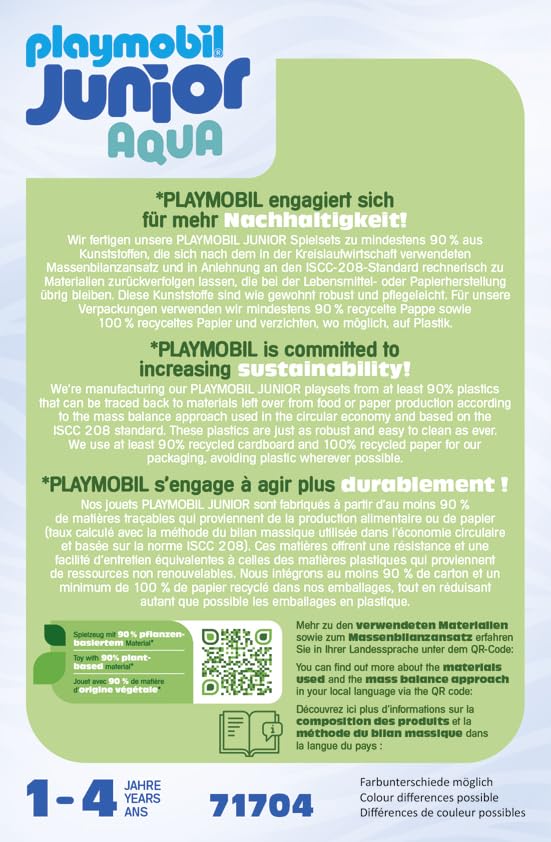 PLAYMOBIL JUNIOR | Disney | Vaianas Katamaran | nachhaltiges Spielzeug aus biobasierten Kunststoffen | für Kinder ab 1 Jahr | 71459