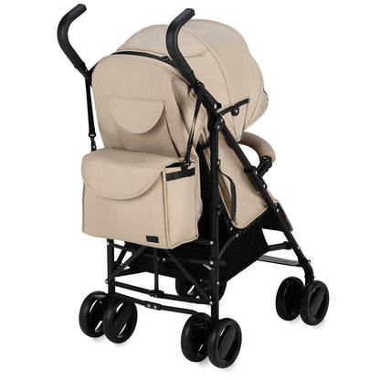 MoMi AKIRA Kinderbuggy Kinderwagen ab 6 Monaten (bis 15 kg), verstellbarer 5-Punkt-Sicherheitsgurt, Babytasche, Einkaufskorb, Regen- und Insektenschutz.