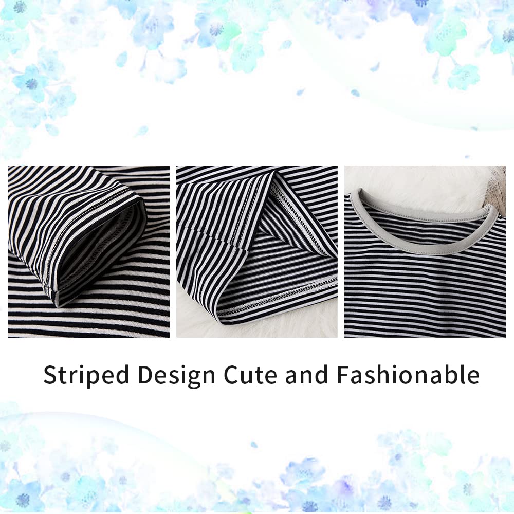 SFreeBo Baby Boys Clothing 3 Pieces Winter Baby Clothing Outfit Set Long Sleeve Cotton Striped Newborn Baby Clothing Boys 3-18 Months
