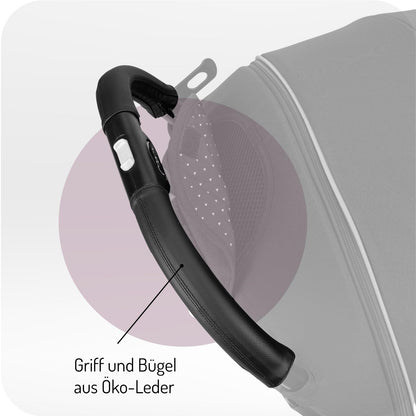 Kinderwagen MoMi ESTELLE ab 6 Monaten (bis 15 kg), klappbarer Kinderwagen mit 5-Punkt-SicherheitsgurtKinderwagen MoMi ESTELLE ab 6 Monaten (bis 15 kg), klappbarer Kinderwagen mit 5-Punkt-Sicherheitsgurt, Einkaufskorb mit Auflappfunktion , Teleskopzuggriff