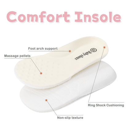 MASOCIO First Walker Shoes Baby Shoes Boy Girl Baby Shoes Soft Flat Rubber Anti-Slip 