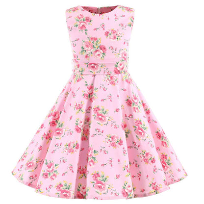Mädchen Retro Vintage Rockabilly Kleid Partykleider Cocktailkleider