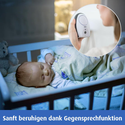 reer Rigi Babyphone mit Gegensprechfunktion, 300 m Reichweite, FHSS, Nachtlicht, VOX & ECO-Modus