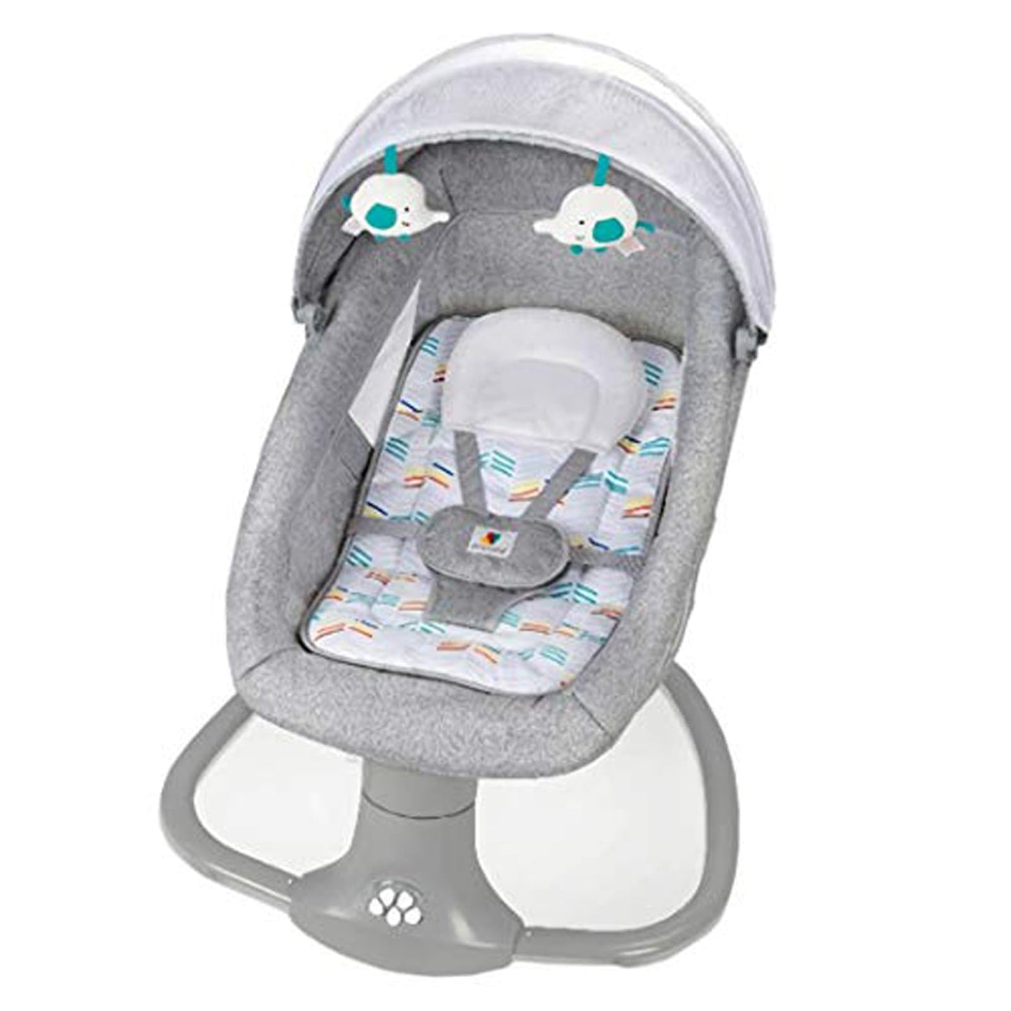 Sianldcone Baby Cradle, Bassinet Baby Toddler Cradle, Baby Bedside Table, Foldable Convertible Co-Sleeping Baby Bed with Music, 5-Swaying Gears (HR00 Pink) 