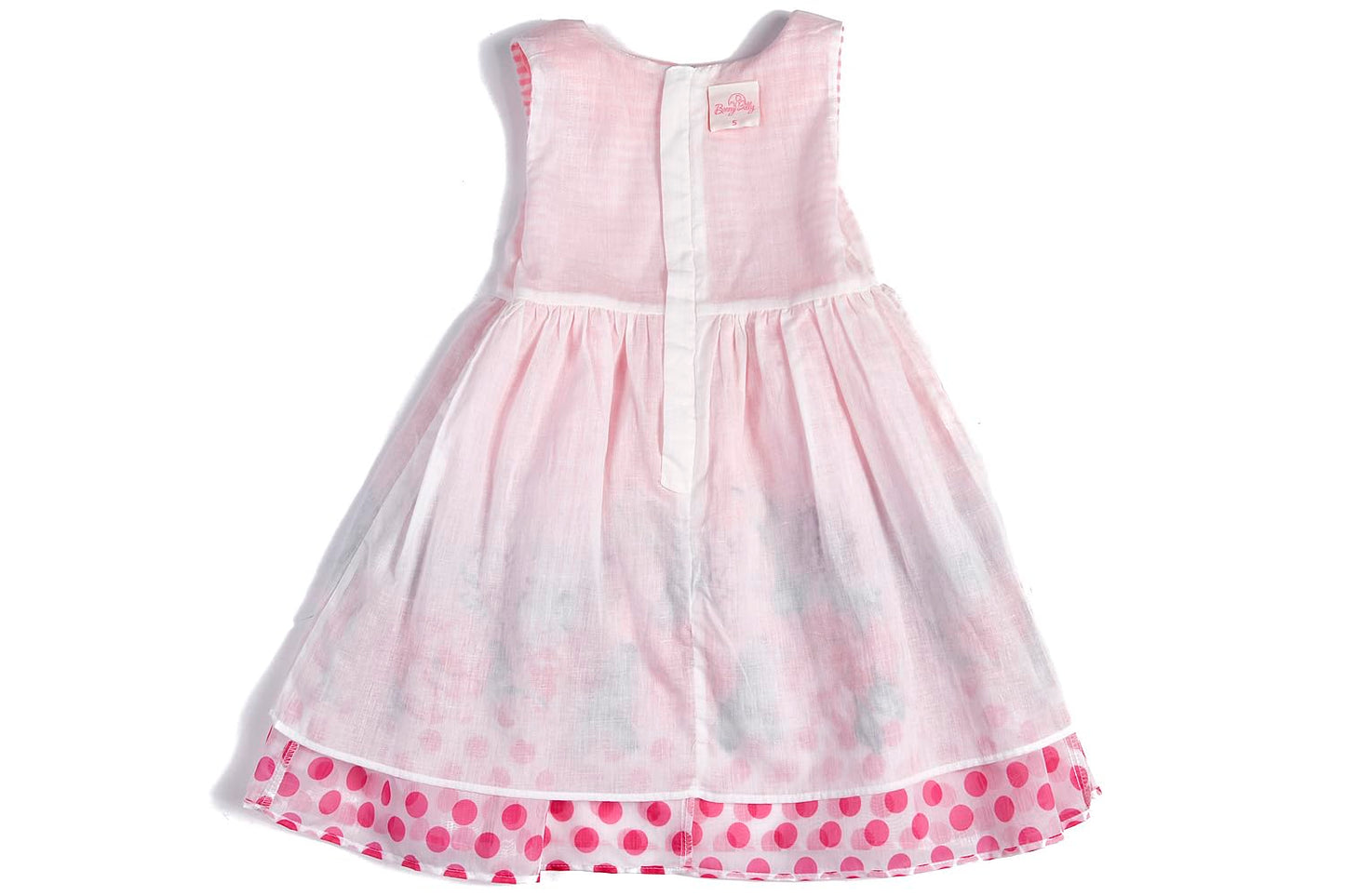 BONNY BILLY Mädchen Kleider Ärmellos Sommer Freizeit Gestreift Blumen A-Linie Kinder Kleid mit Kragen