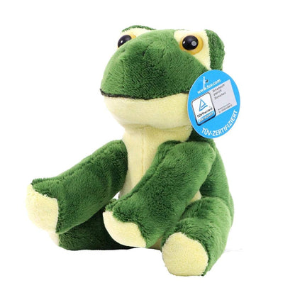 Minifeet Frosch Arwin - das Kuscheltier für alle Anlässe, TÜV-geprüft und bereit für gemütliche Kuschelzeiten