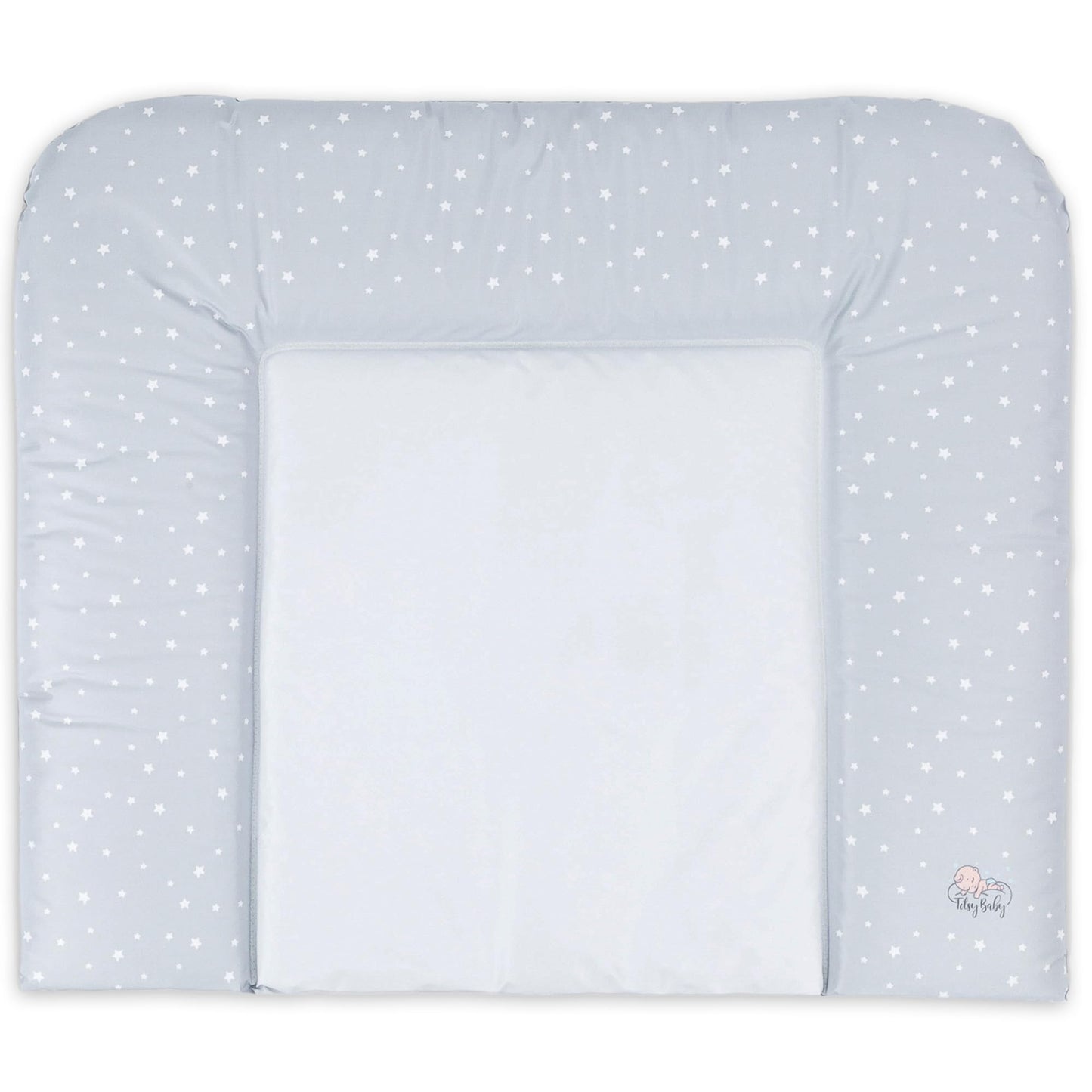 Wickelauflage Wickelunterlage abwaschbar und wasserdicht 75x72 cm - Wickelmatte zum Auflegen auf Wickeltisch Wickelaufsatz Wickelkommode oder Waschmaschine changing mat 75 x 72 Safari Motiv
