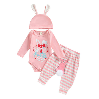 Baby Jungen Mädchen Ostern Kleidung Outfit Osterhase Baby Kleidung Set Körper Top + Hose Neugeborenen Weiche Baby Set Mein Erstes Ostern