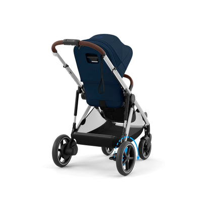 CYBEX Gold Kinderwagen e-GAZELLE S, Ab Geburt bis ca. 4 Jahre, Max. 22 kg (Single-Modus) / 2x 22 kg (Duo-Modus), All-in-1-System mit E-Antrieb und 20+ Konfigurationen, Stone Grey