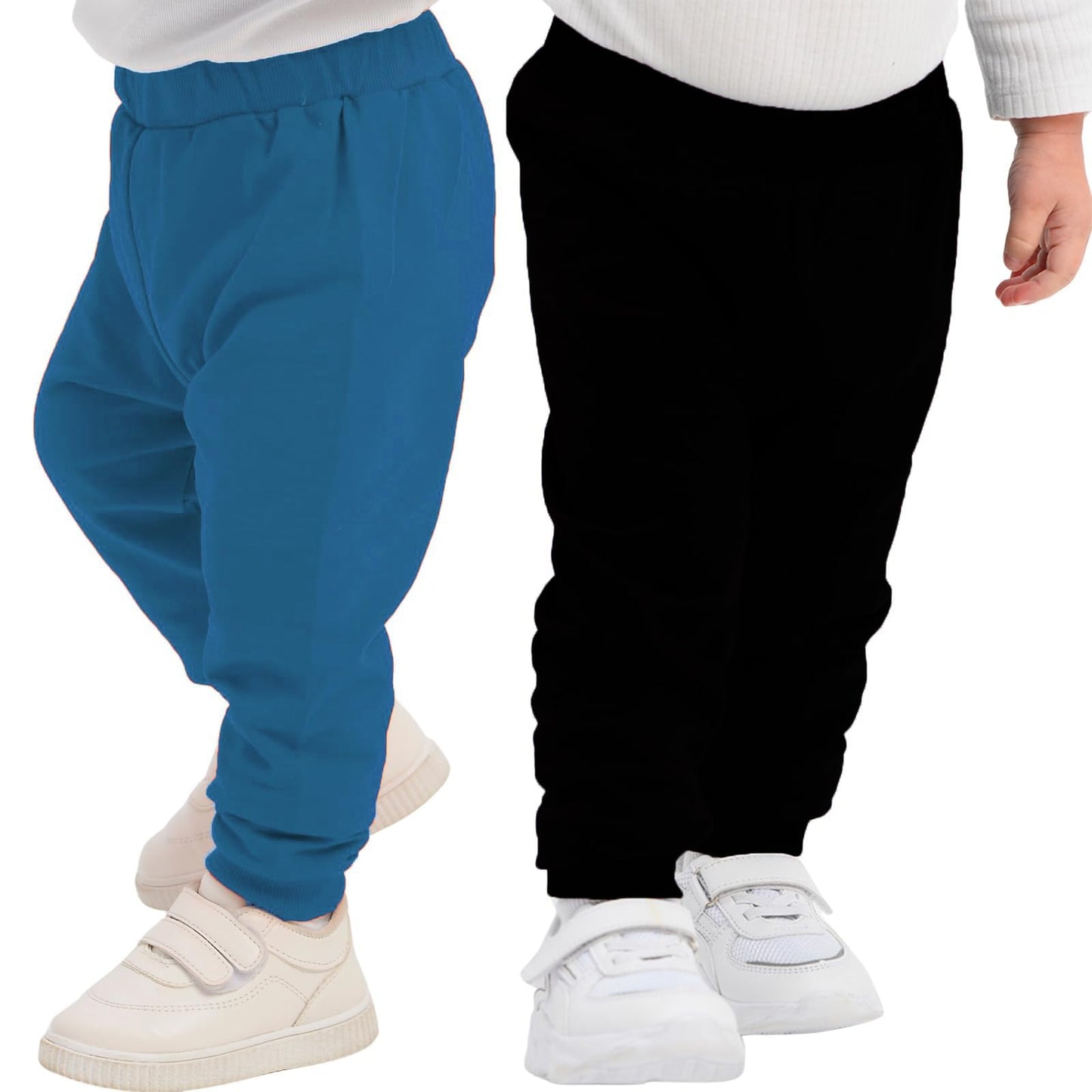100% Baumwolle Babyhosen Kinderhosen | 2 er-Pack Lässig Sweathose Weiche und Bequeme Babykleidung für Jungen und Mädchen
