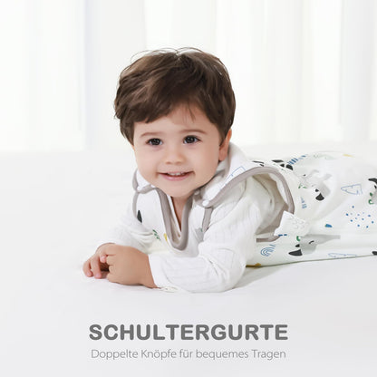 Baby Winter Sleeping Bag, Toddler Sleeping Bag, 2.5 Tog Sleeping Bag, 100% Cotton, Various Sizes from Newborn to 18 Months, All-Year-Round Sleeping Bag