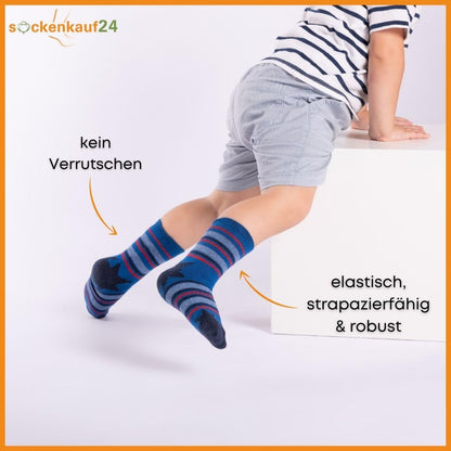 10 Paar Kinder Socken Jungen & Mädchen Baumwolle Kindersocken