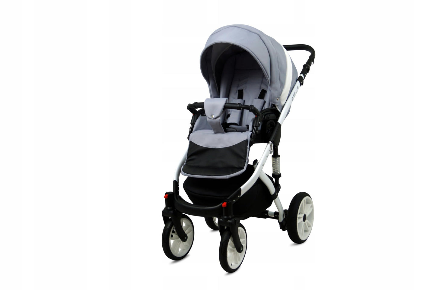 BabyLux® Bambimo Kinderwagen Set 3 in 1 - Lilly - incl. Babywanne, Buggy Sportsitz, Auto-Babyschale - Autositz - Kinderwagenset - Kombikinderwagen mit Wickeltasche, Regenschutz usw.