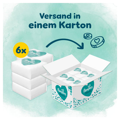 Pampers Harmonie Windeln Größe 2, 204 Windeln, 4kg-8kg, sanfter Hautschutz mit 100Prozent Pampers Schutz