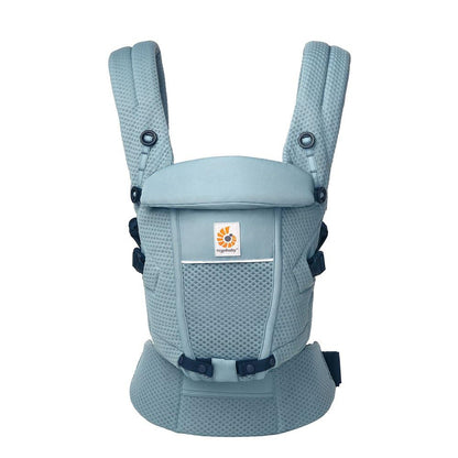 Ergobaby Adapt Babytrage für Neugeborene ab Geburt, 3-Positionen SoftFlex Mesh Ergonomische Babybauchtrage Rückentrage Baby-Tragetasche, Natural Beige, 1 Einheit