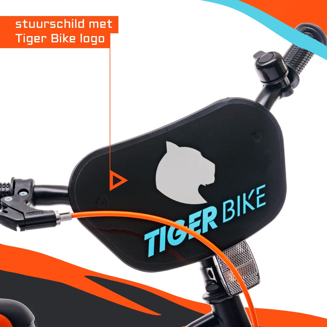 sun baby Jungenfahrrad Kinderfahrrad 14 und 16 Zoll Jungen Tiger Tracker Bike Leicht Stützräder mit Schubstange ab 2-6 Jahre BMX Fahrrad Kinder - Meloni2