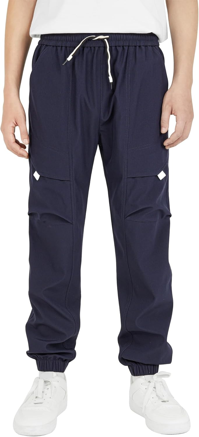 YOUNGSOUL Cargohose Jungen Wasserdicht Kinder Wanderhose Outdoor Jungs Cargo Hose mit Gummizug