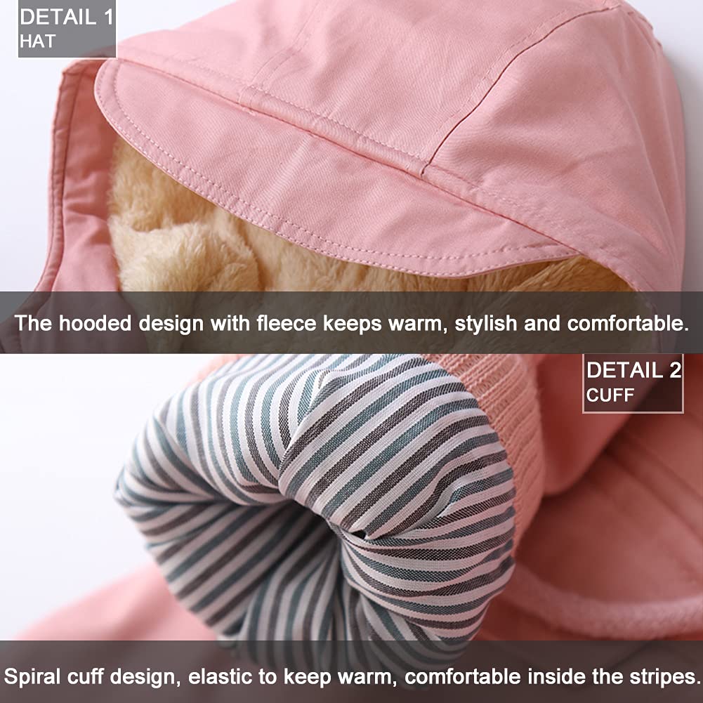 Winter Jacket for Boys and Girls, Warm Hoodie Outfits, Thick Coat, Baby Winter Coats