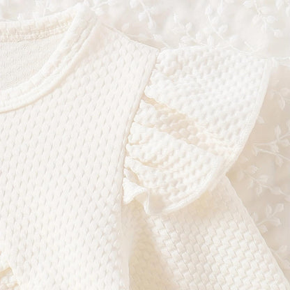 Baby Mädchen Kleid Strickjacke Sets 3 Stück Neugeborene Kleidung Jäckchen + Kleid + Stirnband Frühling Sommer Herbst Winter Langarm Jacke Ärmelloses Kleid für Hochzeit Weihnachten