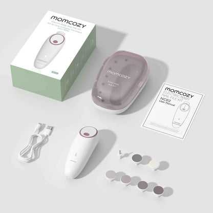 Baby Nagelfeile Elektrisch, Sanfter Baby Nageltrimmer Elektrisch Wiederaufladbar, Baby Nagelknipser Elektrisch, 7 Schleifkopf Ersatzpads