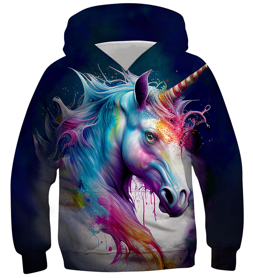 Fanient Children's / Boys' / Girls' Hoodies, 3D Print, Vivid Animal Cartoon Graphic Sweatshirt, Pocket Pullover Hoodie for 6-16 Years 
