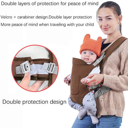 Babytrage Neugeborene Ab Geburt,Tragetuch Baby Neugeboren,Babytrage Ab Geburt,4-in-1 Babytrage mit 4 Tragepositionen,Einfach zu Tragen Gesicht in Gesicht nach für Säuglinge und Kleinkinder