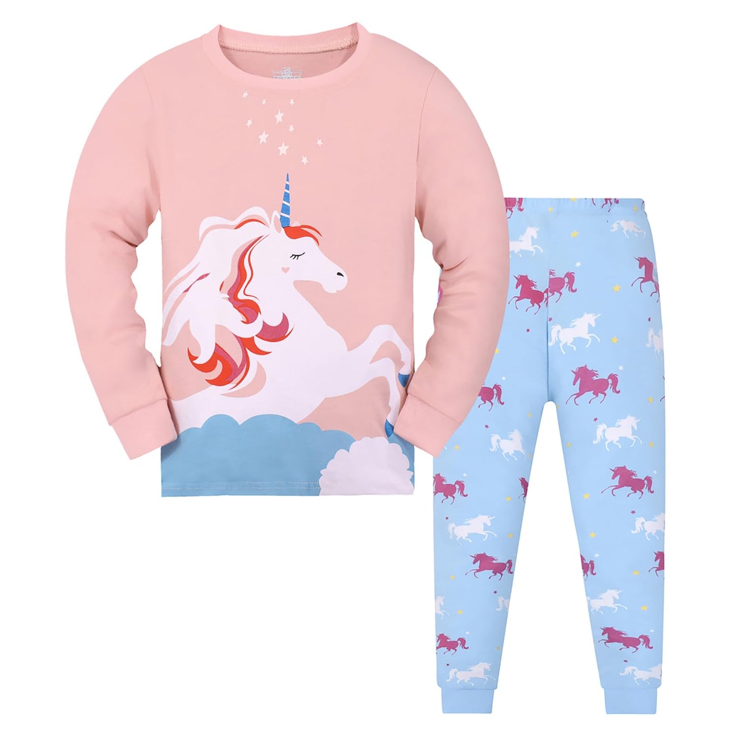 Garsumiss Mädchen Schlafanzug Giraffe Baumwolle Kinder Langarm Pyjama 98 104 110 116 122 128 134 140 146