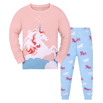 Garsumiss Mädchen Schlafanzug Giraffe Baumwolle Kinder Langarm Pyjama 98 104 110 116 122 128 134 140 146