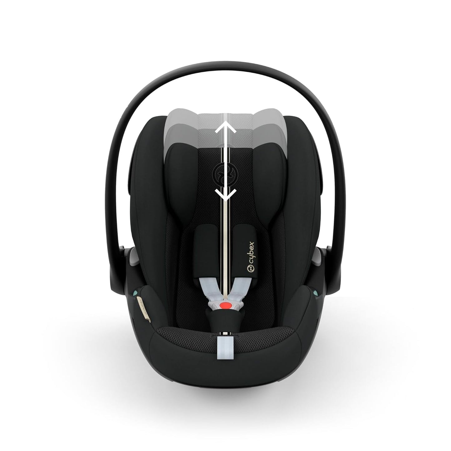 CYBEX Gold Babyschale Cloud G i-Size Plus, Inkl. Neugeboreneneinlage, Ab Geburt bis ca. 24 Monate, Für Kinder ab 40 cm bis 87 cm, Max. 13 kg, Moon Black - Meloni2