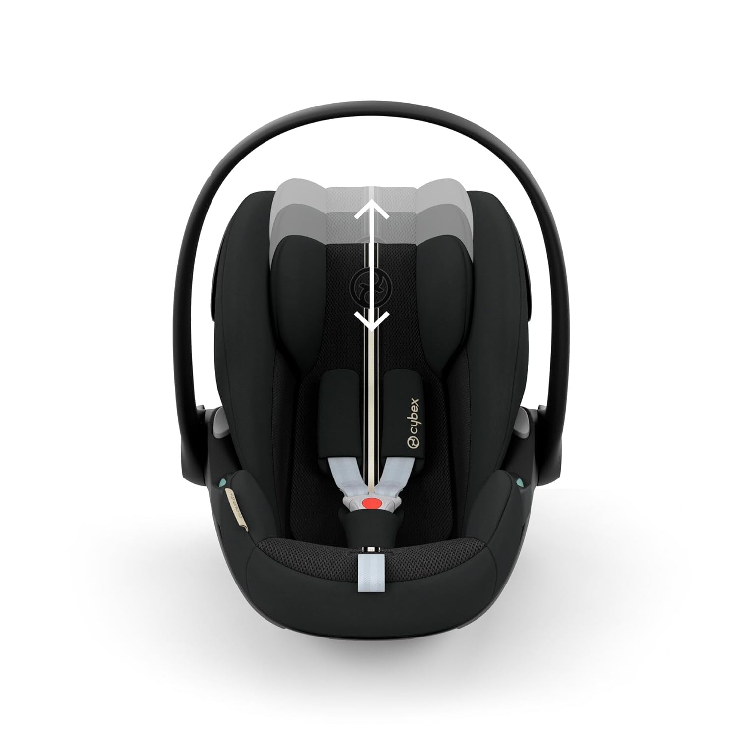 CYBEX Gold Babyschale Cloud G i-Size Plus, Inkl. Neugeboreneneinlage, Ab Geburt bis ca. 24 Monate, Für Kinder ab 40 cm bis 87 cm, Max. 13 kg, Moon Black - Meloni2