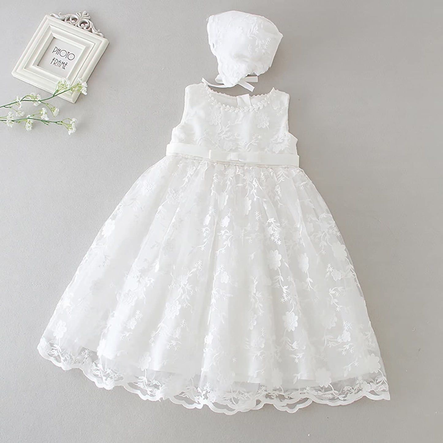 Baby Lange Taufe Kleider Weiße Taufe Kleid Besondere Anlässe Kleider für Mädchen Geburtstag