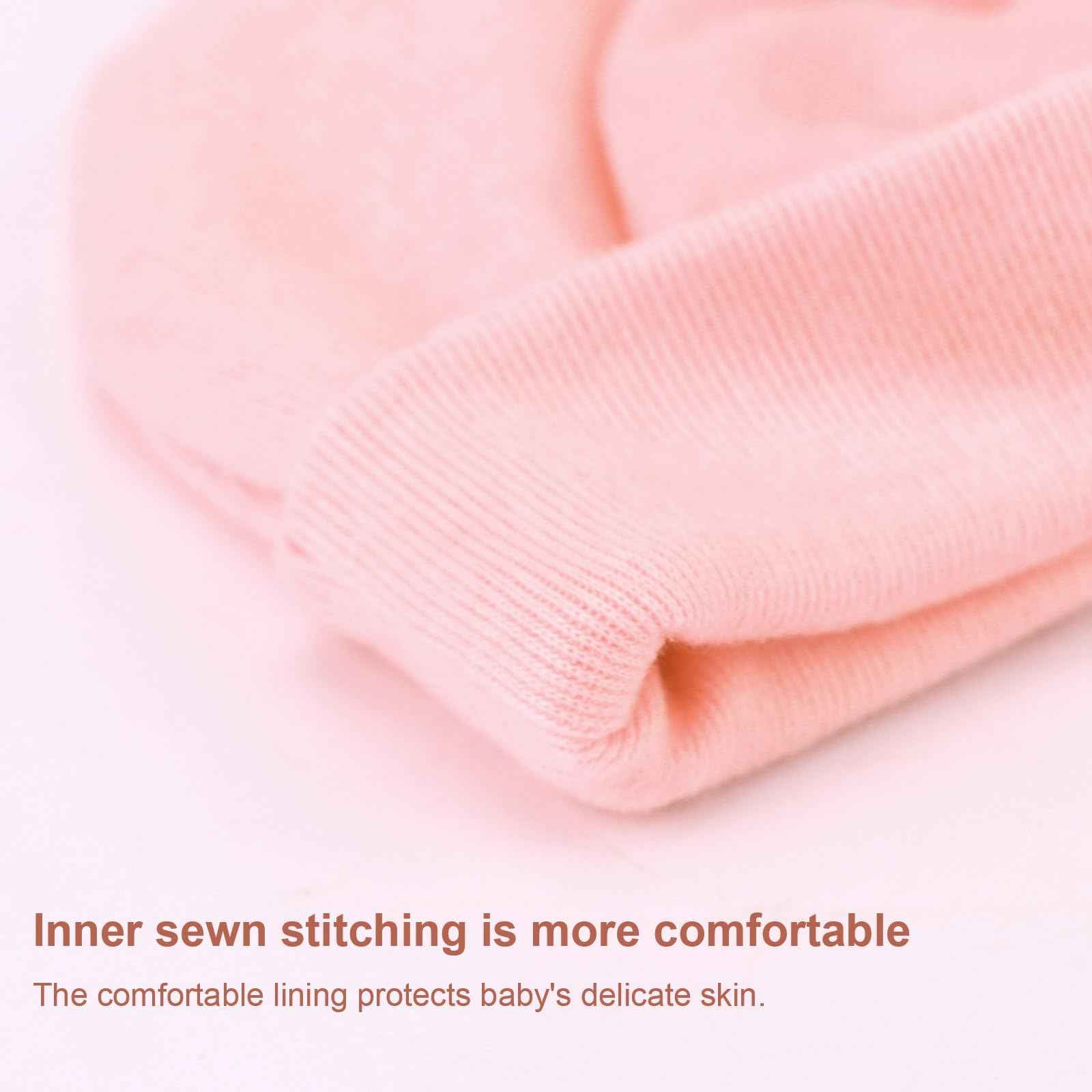 DRESHOW Neugeborene Swaddle Decke Hut Set Baby Gedruckt Swaddles Säugling Einstellbar Schlafsack für 0-3 Monate Mädchen Jungen