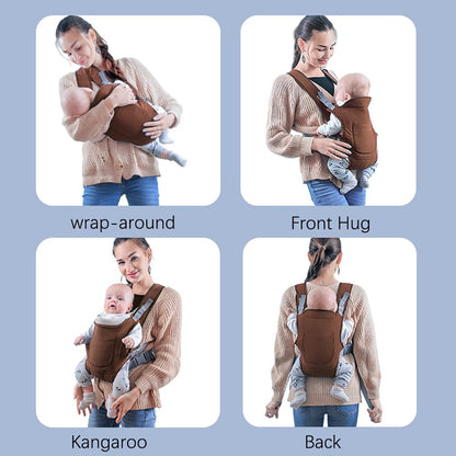 Babytrage Neugeborene Ab Geburt,Tragetuch Baby Neugeboren,Babytrage Ab Geburt,4-in-1 Babytrage mit 4 Tragepositionen,Einfach zu Tragen Gesicht in Gesicht nach für Säuglinge und Kleinkinder