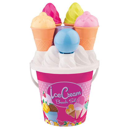 Simba 107114092 - Ice Cream Beach Bucket Set, Assorted Colours