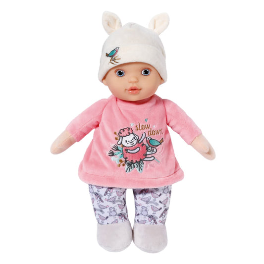 Zapf Creation 706428 Baby Annabell Sweetie for Babies 30cm - weiche rosa Stoffpuppe für Babys, integrierte Rassel, waschbar, ab Geburt nutzbar.