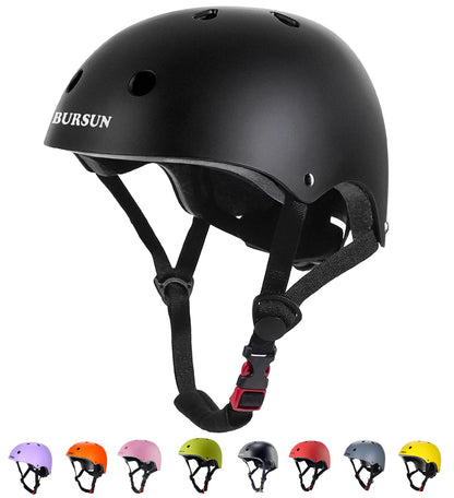 BURSUN Kinder Fahrradhelm Kinderhelm Skaterhelm für Alter 2-16 Jahre Jungen Mädchen, Kinderhelm für Fahrrad Roller Skateboard Scooter Roller Skating