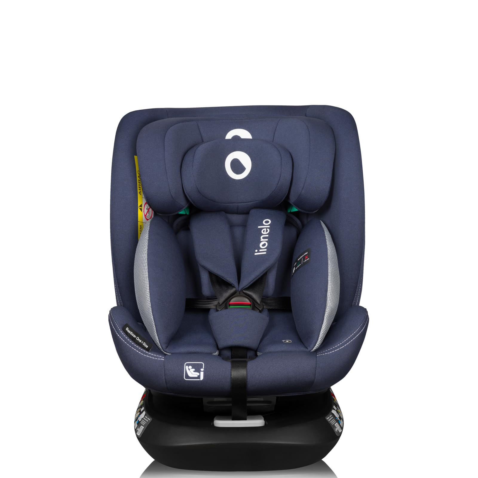 LIONELO Bastiaan i-Size One 360o drehbarer Autositz für Kinder von 40-150 cm, Montage in Fahrtrichtung und entgegen der Fahrtrichtung möglich, ISOFIX Pas TopTether Einstellbare Rückenlehne - Meloni2