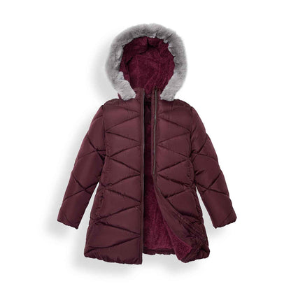 Sunny Sprout Girls' Winter Coats with Hood - Girls' Outerwear Winter Puffer Jacket with Heavy Fleece Lining | Children's Jackets & Coats