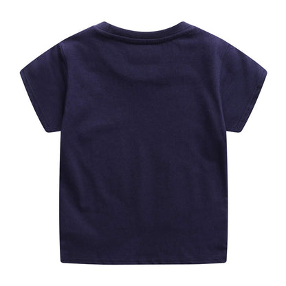 YOUNGSOUL Jungen T-Shirt Dinosaurier Kinder Kurzarm Tee Shirt Sommer Tops 3er-Pack