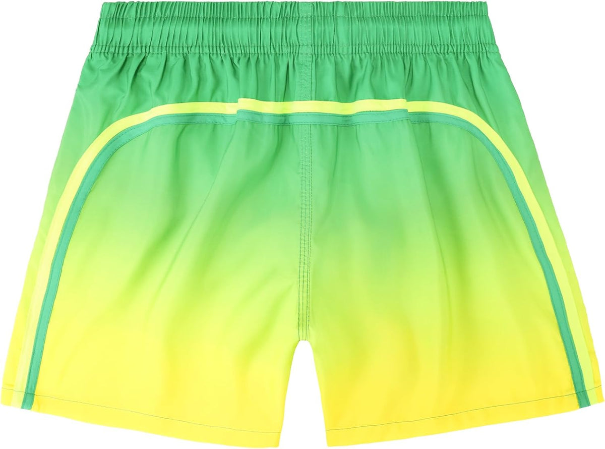 Badehose Jungen Farbverlauf Badeshorts mit Meshfutter und Verstellbarem Tunnelzug