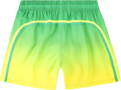 Badehose Jungen Farbverlauf Badeshorts mit Meshfutter und Verstellbarem Tunnelzug