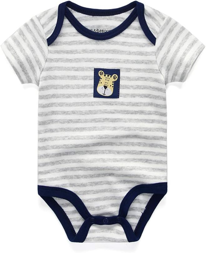 Baby Jungen 3er-Pack Kurzarm-Bodysuit Bio-Strampler