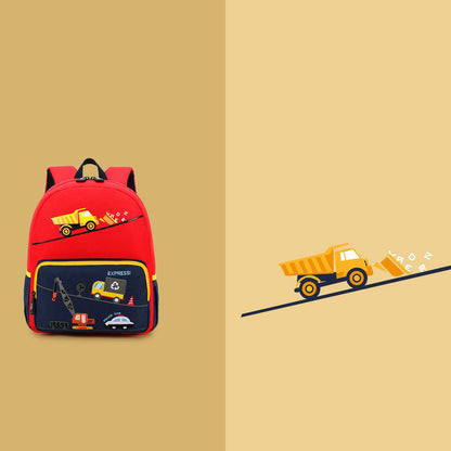 willikiva Car Dinosaur Toddler Kids Backpack for Boys and Girls Kids Waterproof Preschool Bag