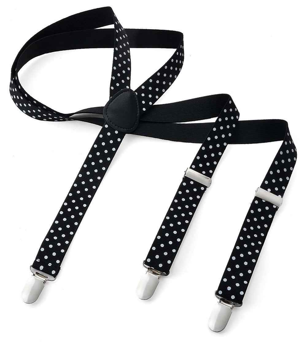 Long Kids Y Shape 3 Clips Elastic Slim Braces