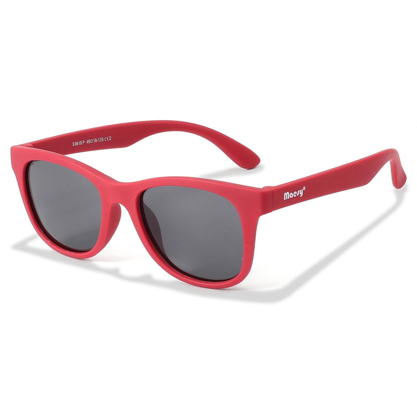 Maesy Yuki Children's Sunglasses for 6-12 Years, UV400 Polarised Protection, Flexible and Flexible Frame, Safe and Comfortable Sunglasses for Children