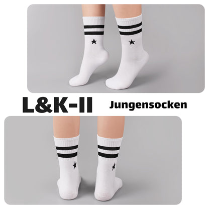 Libella 12 Paar Kindersocken Jungen Mädchen Sportsocken Fussball Wintersocken Baumwolle bunt Cotton modische makronen Füßlinge 2889VA