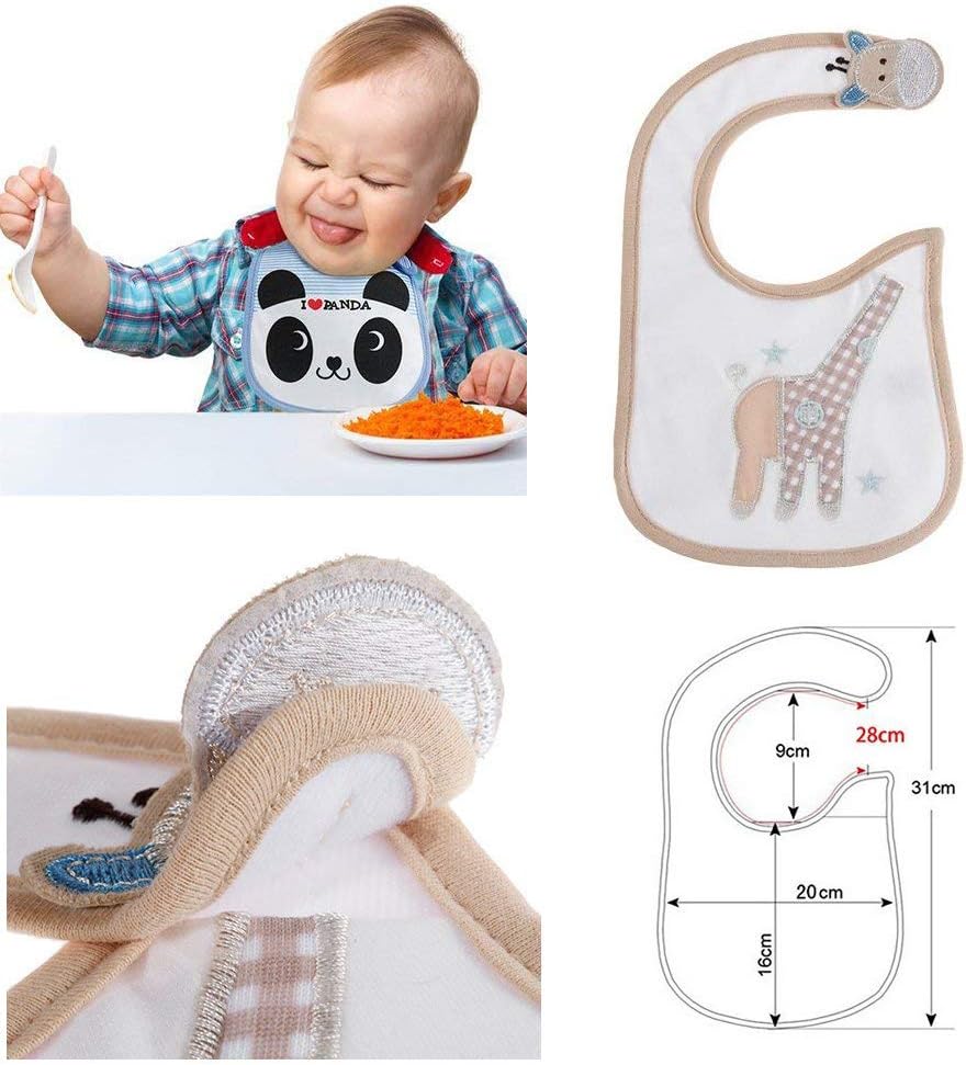 SLOSH 11 Waterproof Baby Bibs with Velcro Fastener, for Newborns Niño Niñas Unisex 11pcs 
