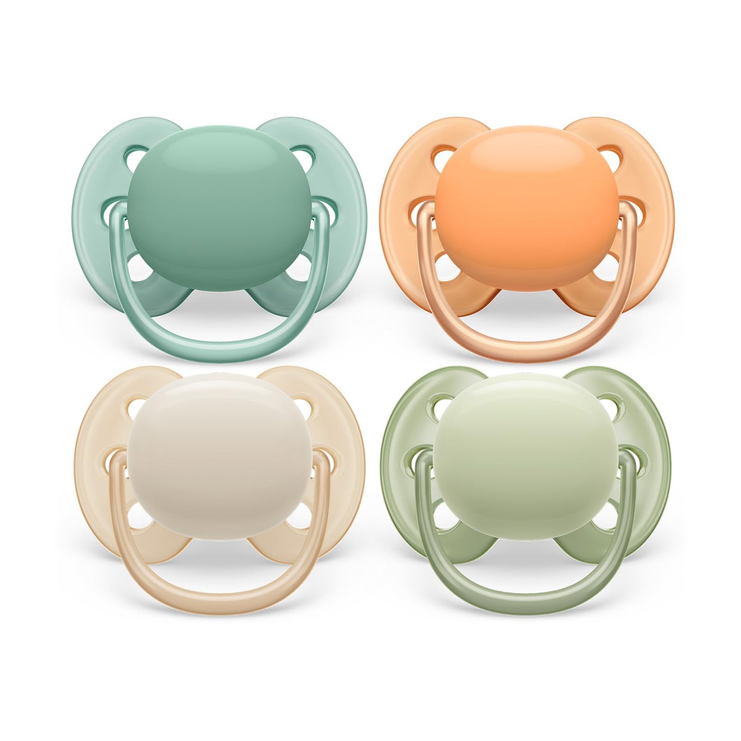 Philips Avent ultra soft Schnuller - 4er Pack, BPA-freier, extra weicher Schnuller für Babys von 0-6 Monaten, inklusive Transport- und Sterilisationsbox, (Modell SCF091/35) - Meloni2