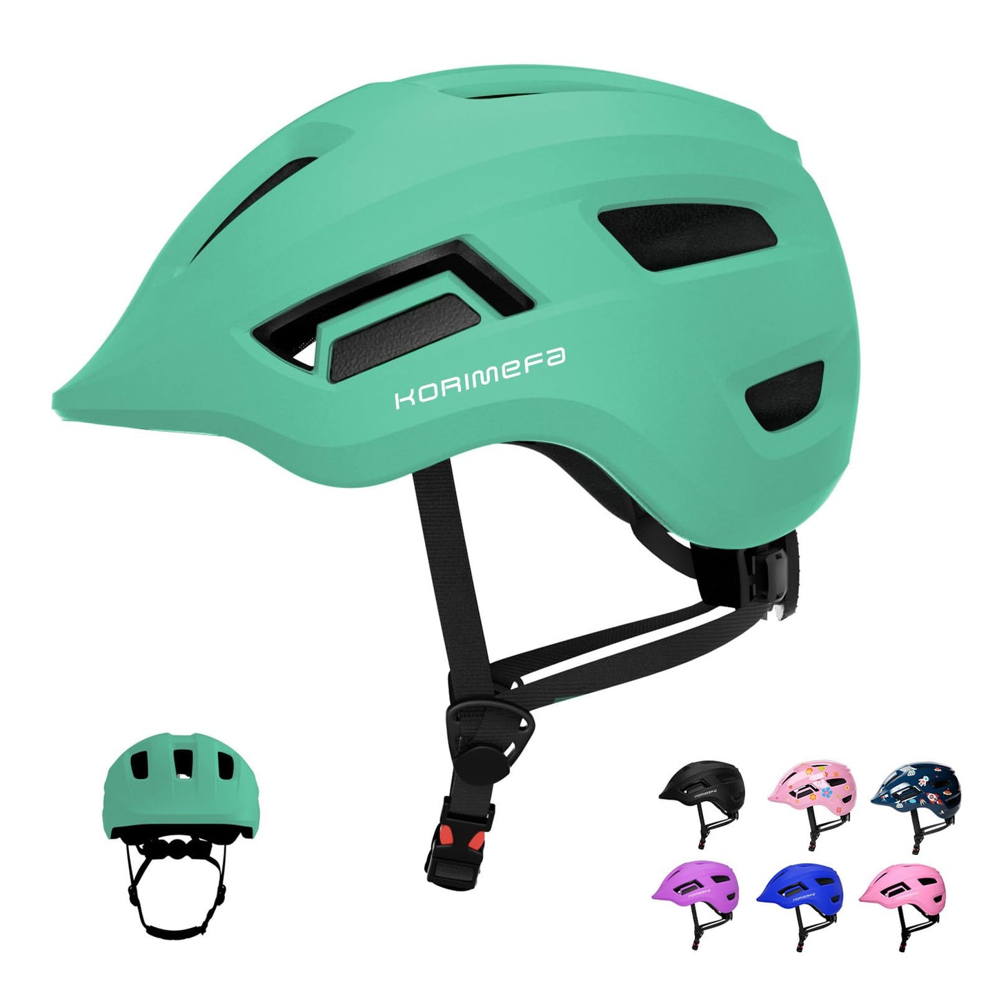 KORIMEFA Toddler Helmet Children's Bicycle Helmet Baby Multi-Sport Adjustable Helmet Sports Helmet Cycling Bicycle Scooter Skateboard Helmet Lightweight for Children Boys Girls from 2-8 Years Old